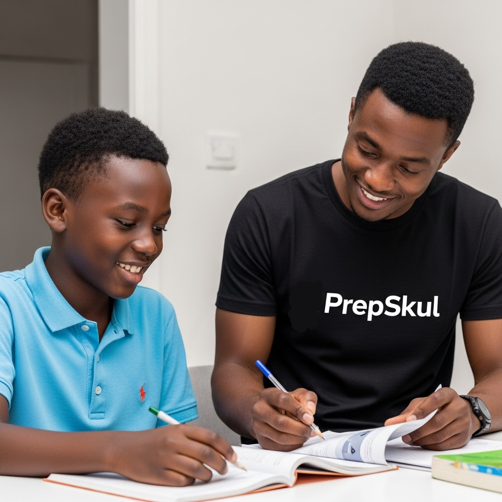Tutor teaching student at home with personalized attention