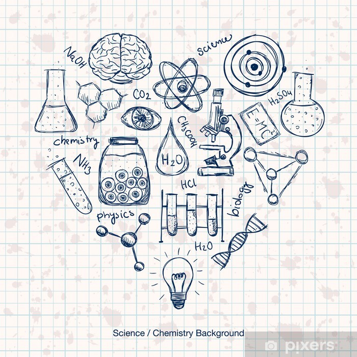 Science lab equipment and chemistry